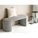 House Nordic Westport bekkur bouclé svart/hvítt – mynd 2