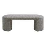 House Nordic Westport bekkur bouclé svart/hvítt – mynd 3