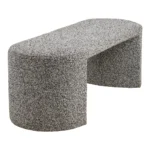 House Nordic Westport bekkur bouclé svart/hvítt – mynd 4