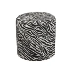 House Nordic Kimberley skammel m/zebra mynstri