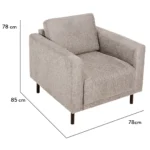 Portland stóll Brego 34 beige – mynd 6