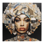 Kare Art Geo Women 3D mynd 120x120cm